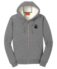 MID Heavyweight Sherpa Lined Grey Zip Up