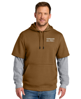 Detroit Brown Layered Hoodie
