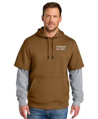 Detroit Brown Layered Hoodie