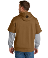Detroit Brown Layered Hoodie