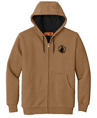 MID Heavyweight Thermal Lined Brown Zip Up