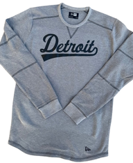 New Era Grey Detroit Tail Script Thermal