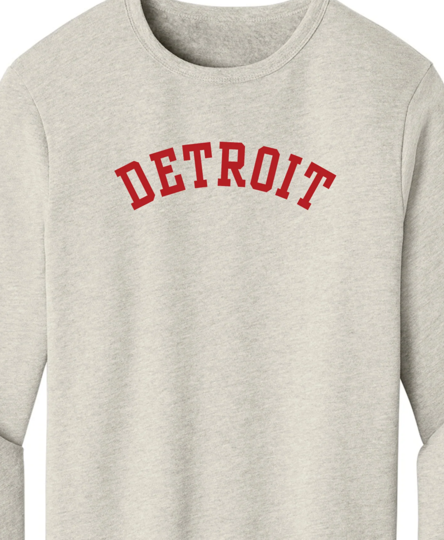 Unisex Red Detroit Crewnecks