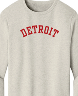 Unisex Red Detroit Crewnecks