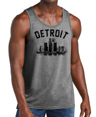 Men's Detroit Arch Skyline Tri-Blend Tanks