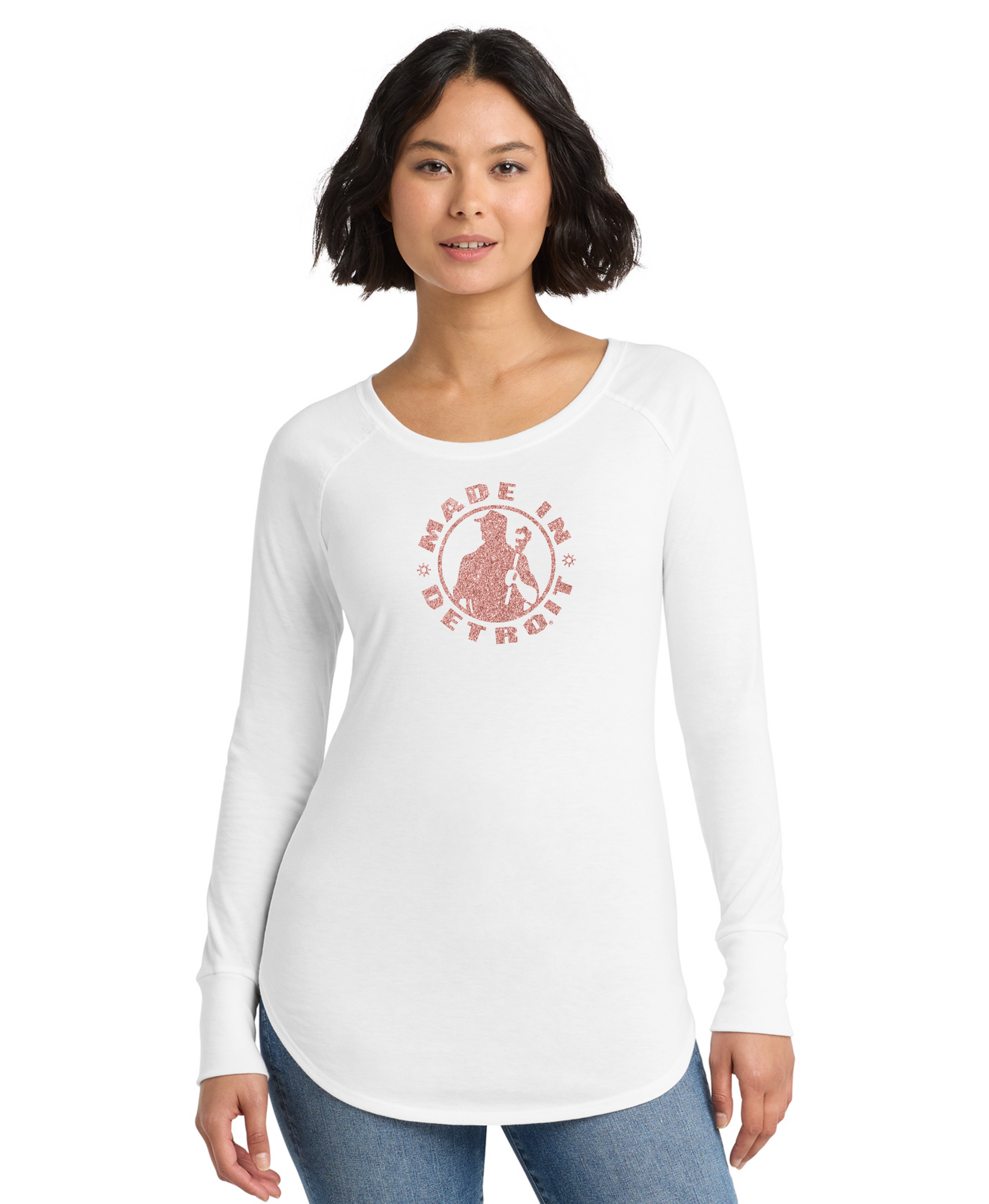 Ladies Long Sleeve Tunic White Shirts