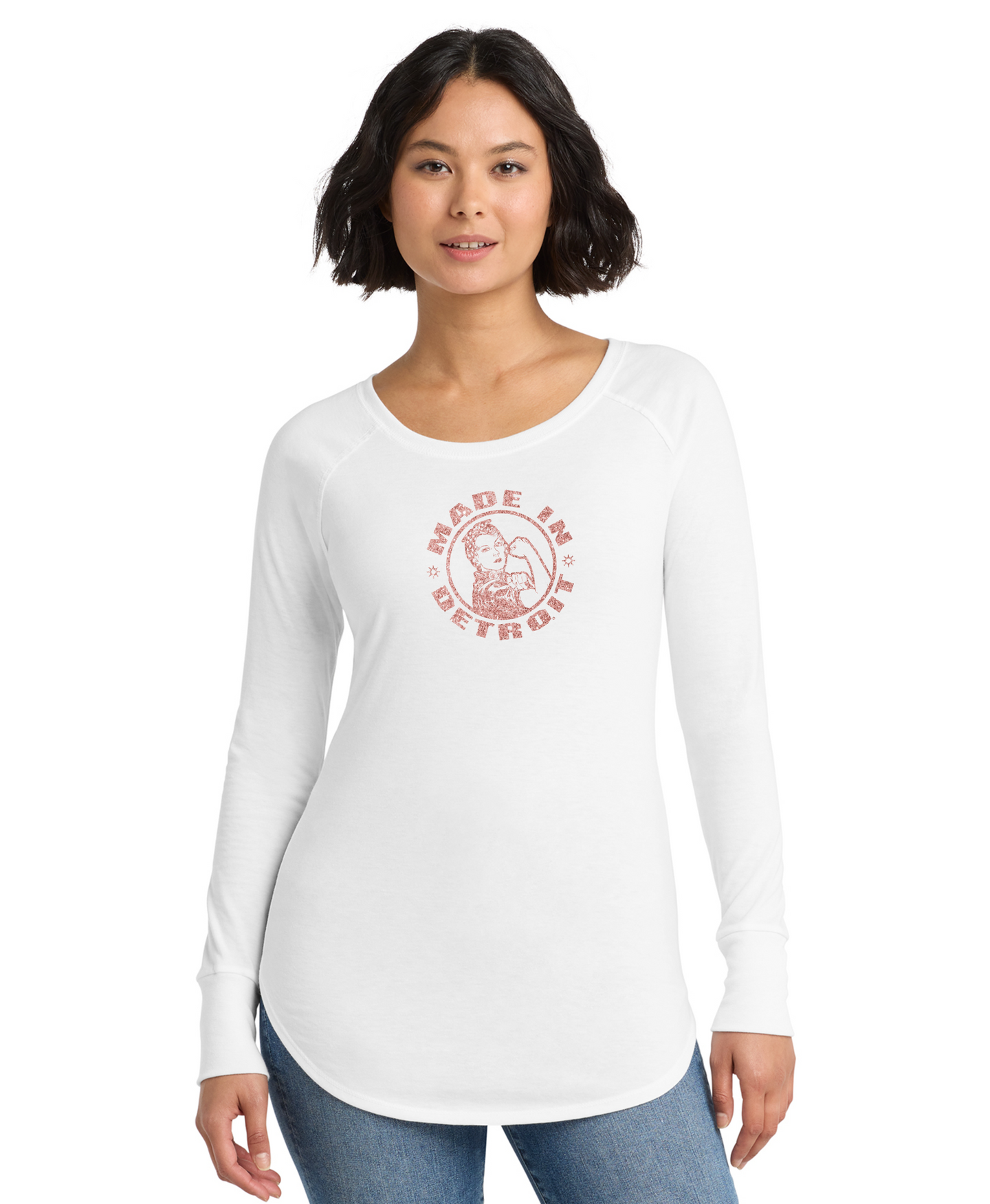 Ladies Long Sleeve Tunic White Shirts