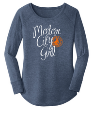 Motor City Girl Long Sleeve Tunic Shirt