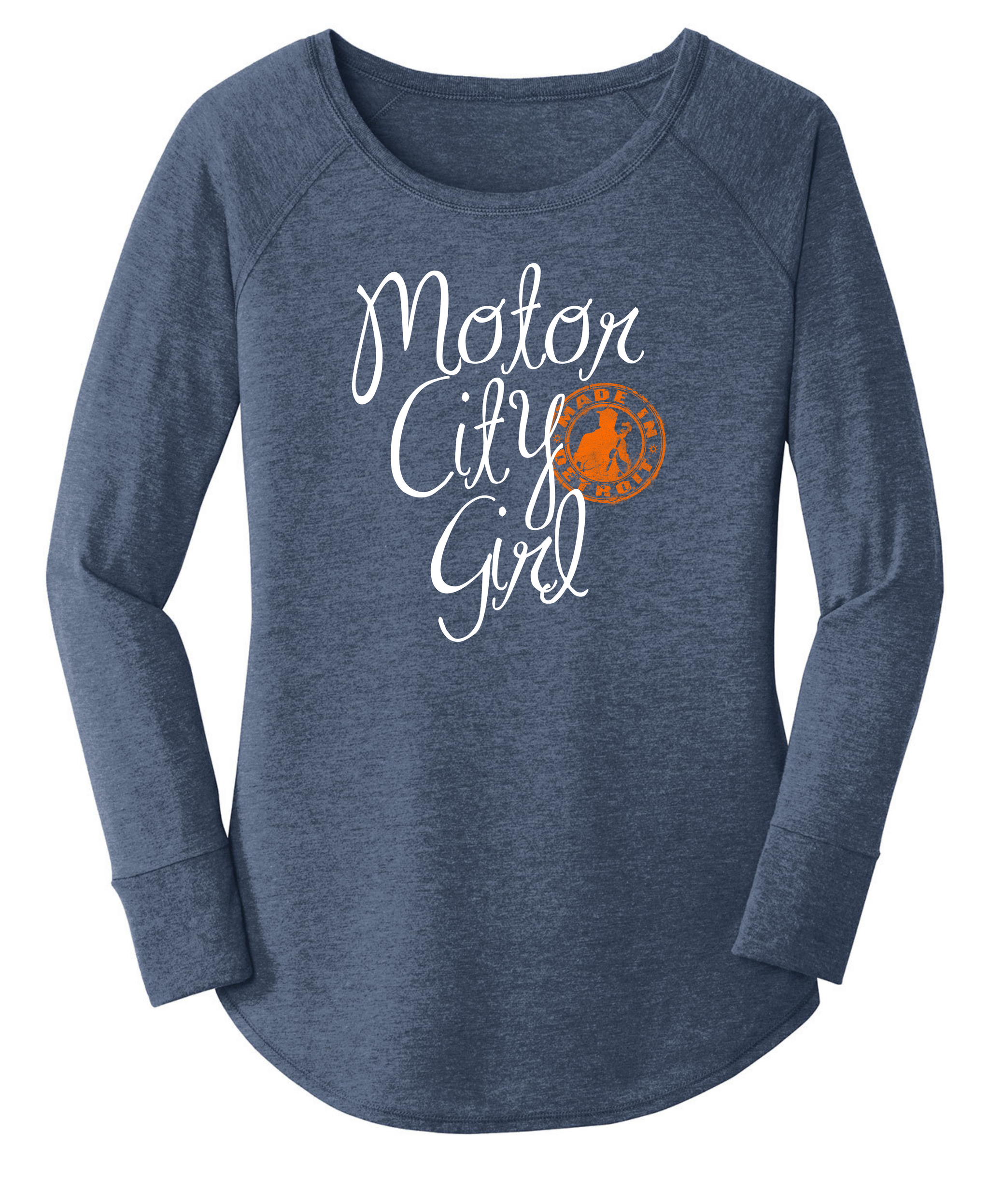 Motor City Girl Long Sleeve Tunic Shirt