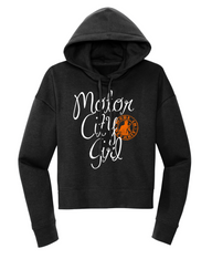 Ladies Motor City Girl Crop Hoodie - SMALL