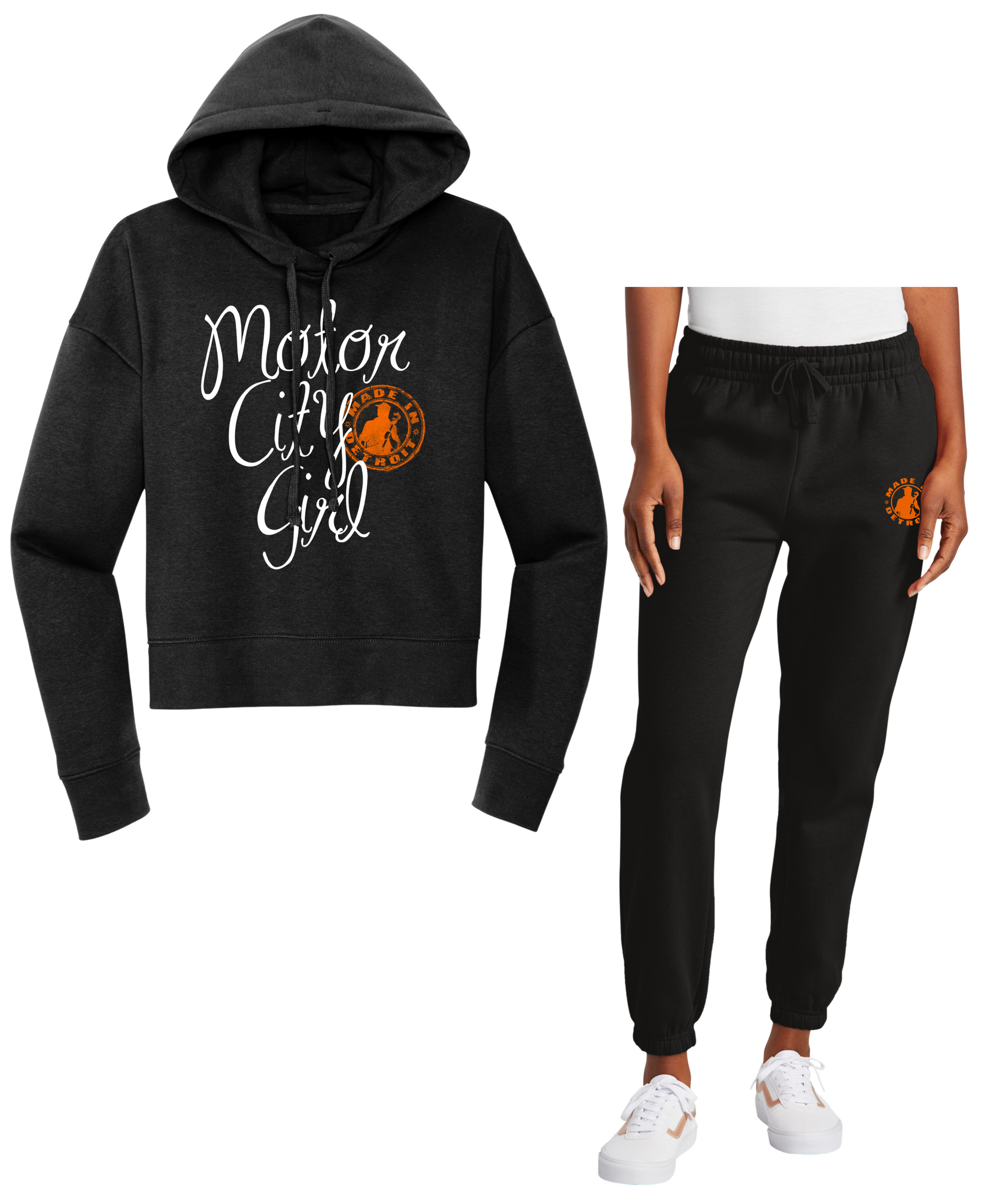 Ladies Motor City Girl Crop Sweatsuit