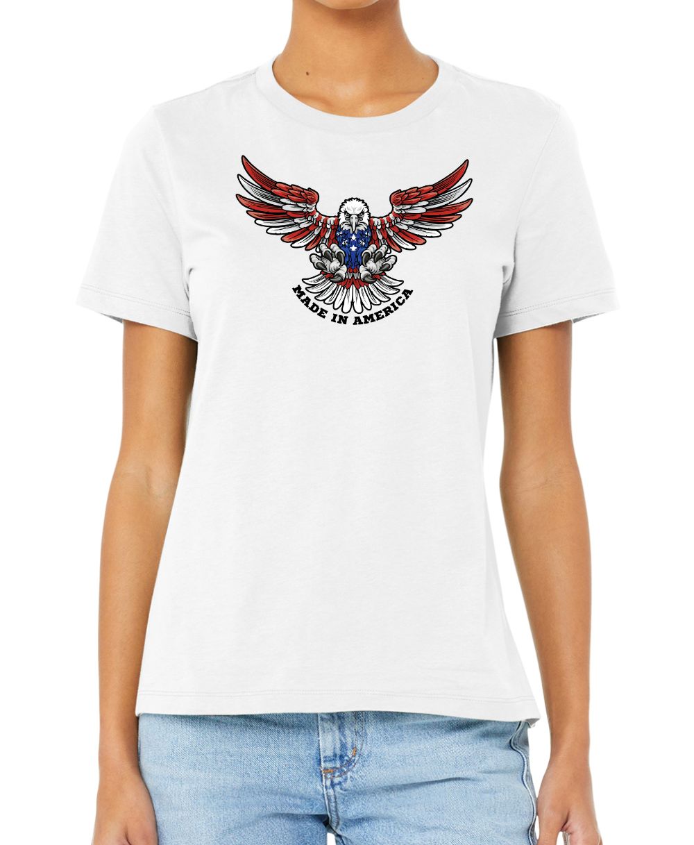 Ladies Made In America Eagle Shirts