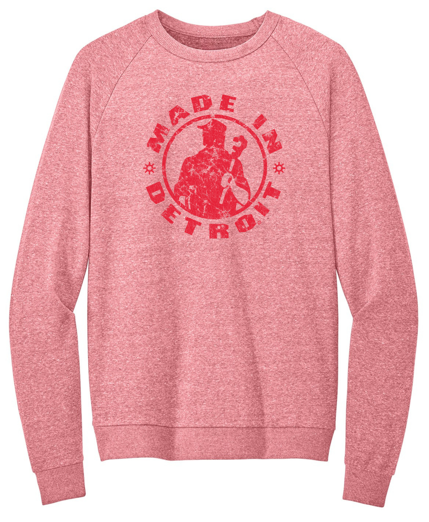 Red MID'stressed Tri Fleece Crewnecks