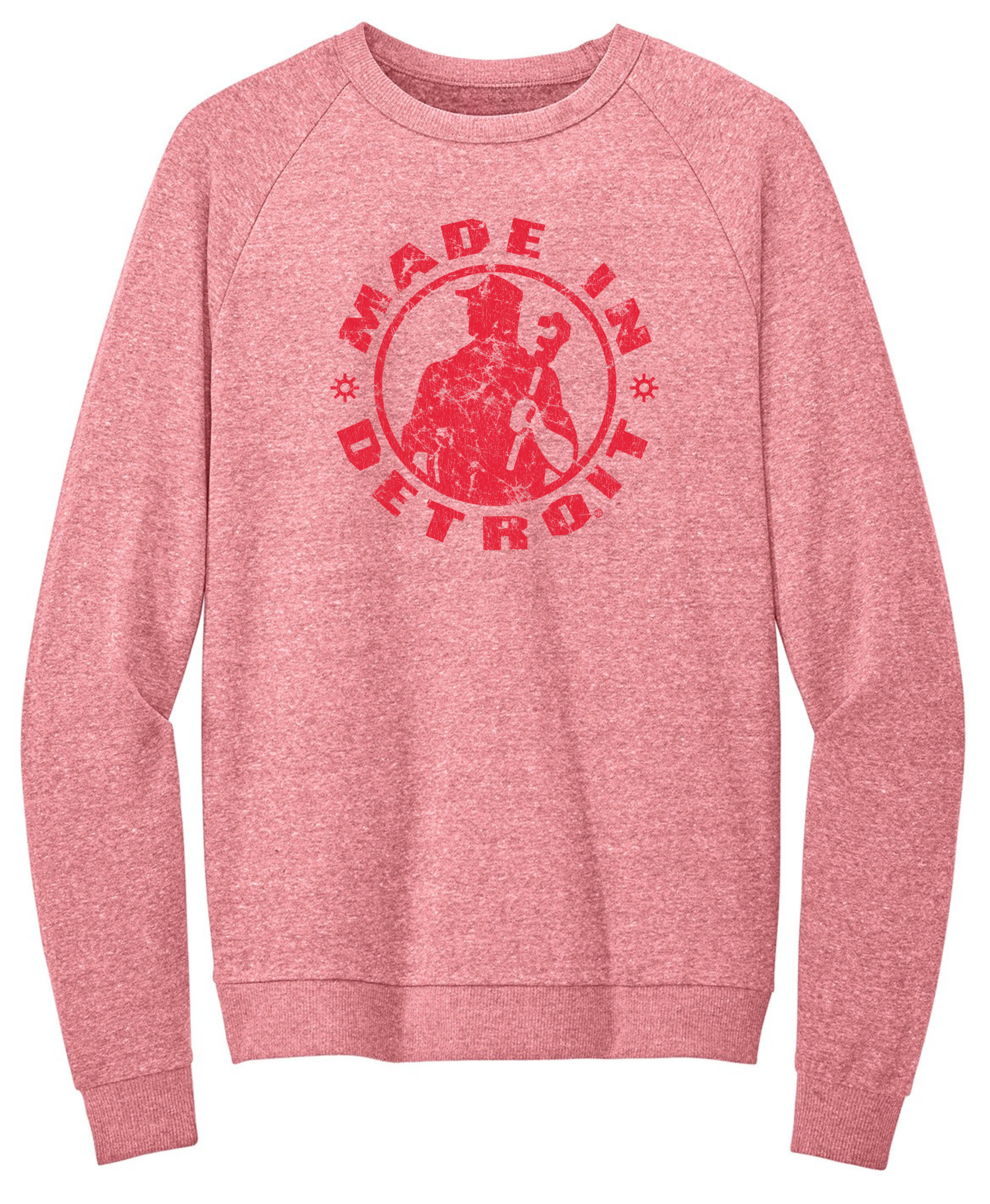 Red MID'stressed Tri Fleece Crewnecks