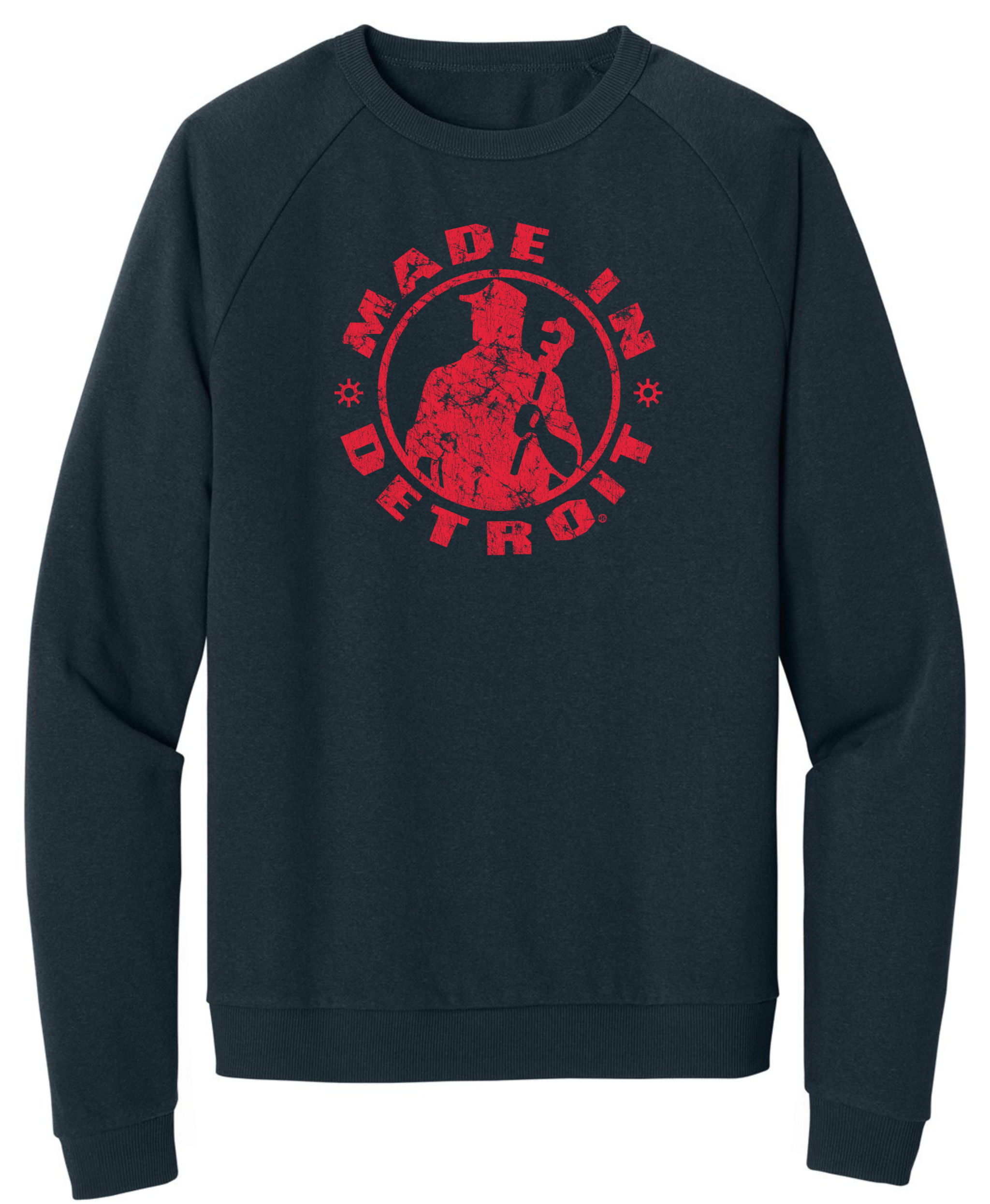Red MID'stressed Tri Fleece Crewnecks