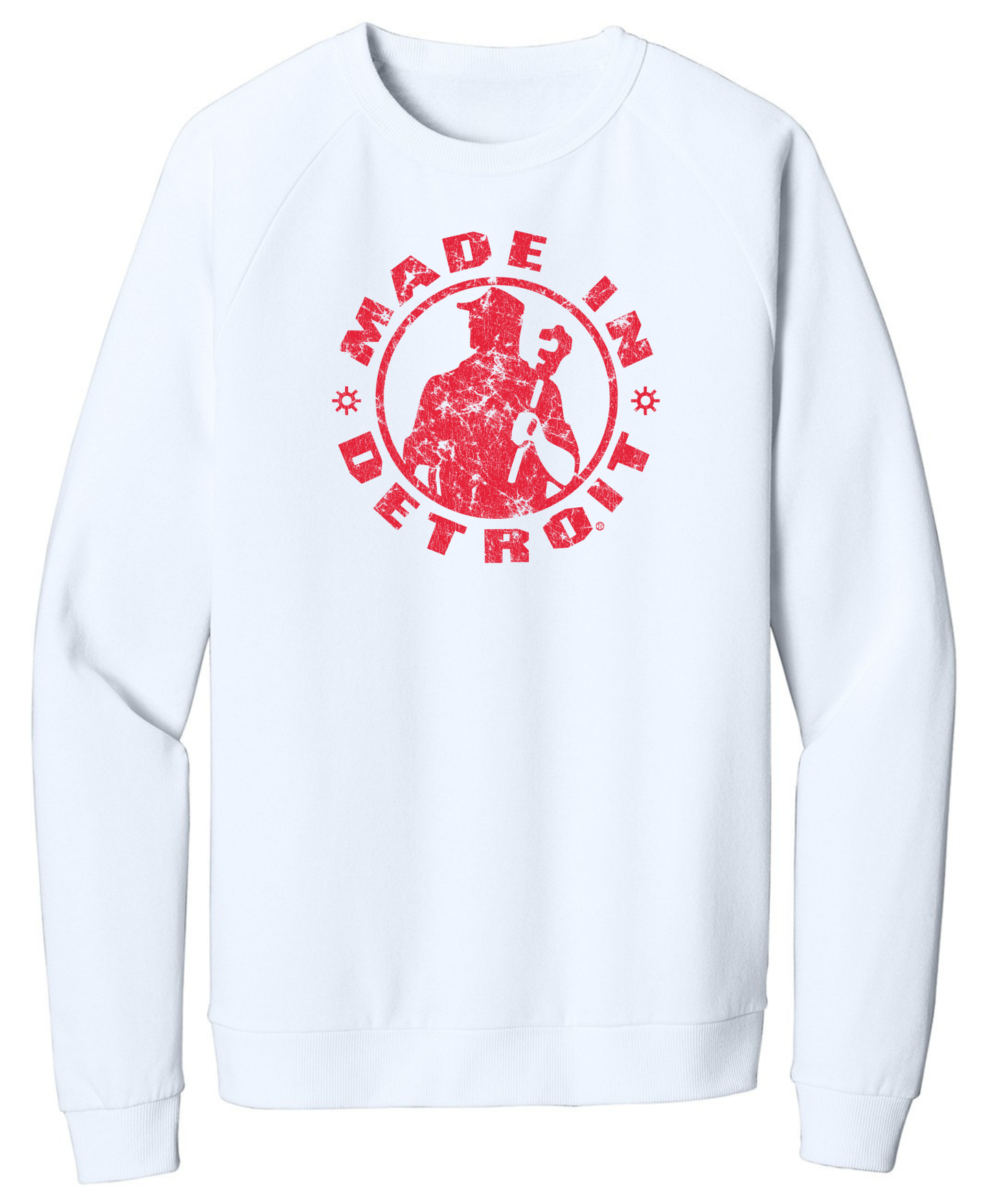 Red MID'stressed Tri Fleece Crewnecks
