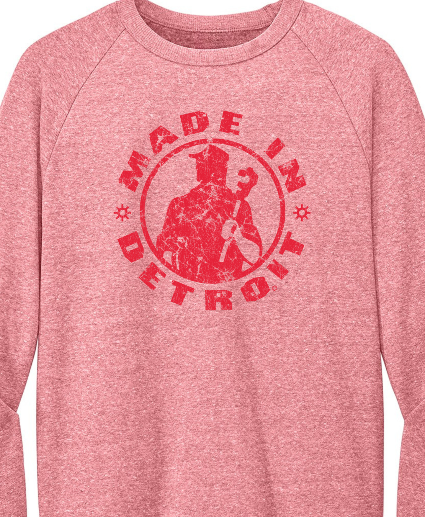 Red MID'stressed Tri Fleece Crewnecks