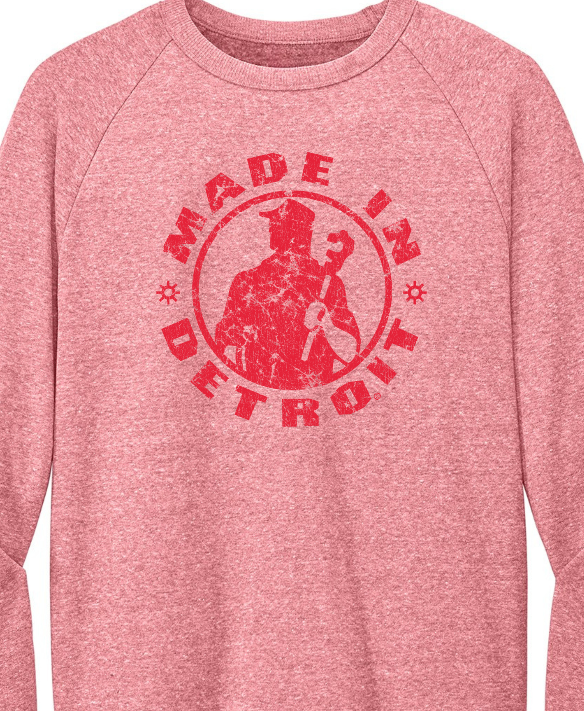 Red MID'stressed Tri Fleece Crewnecks