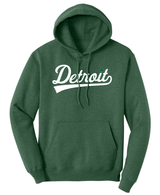 Detroit Tail Script Clover Hoodies