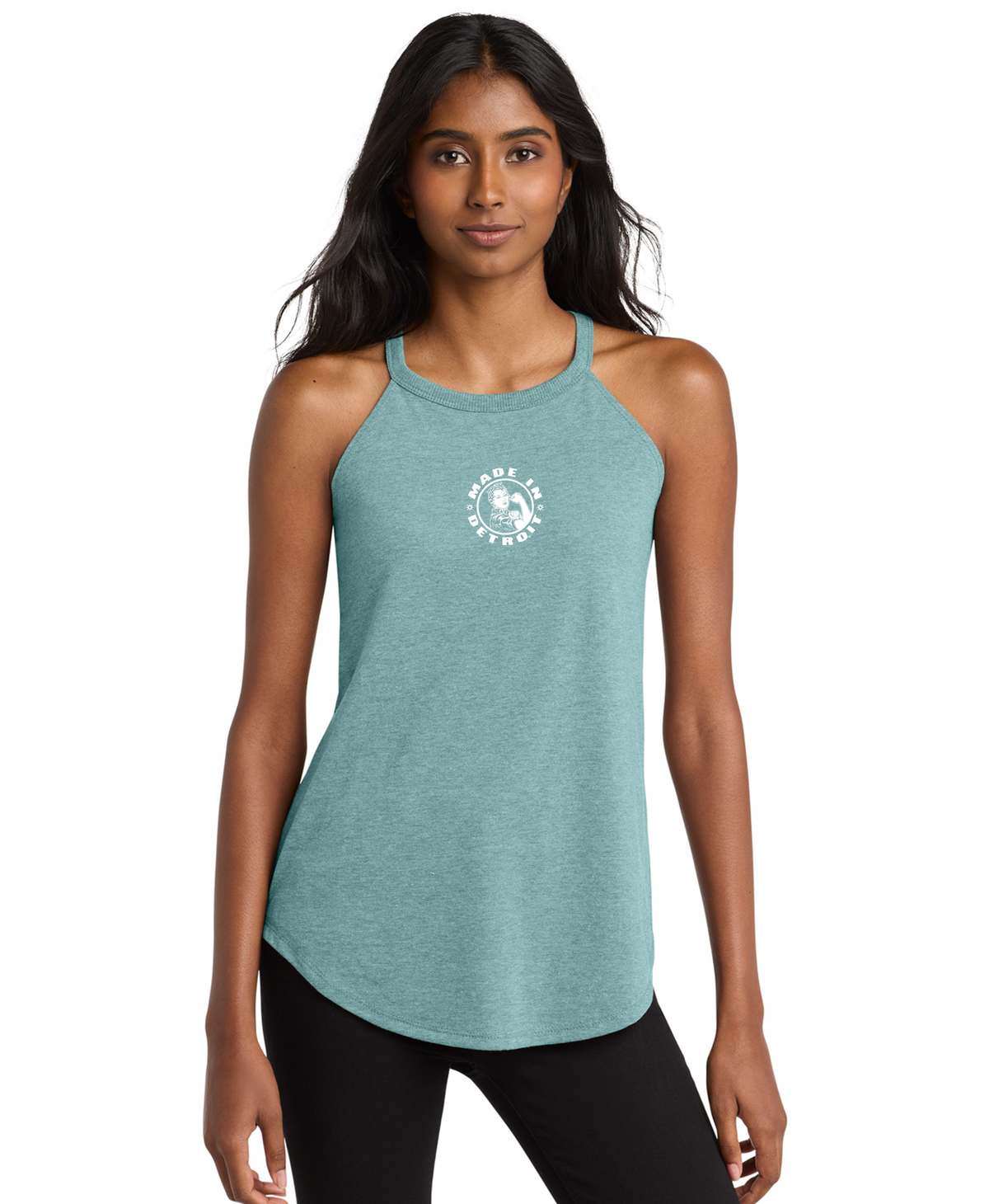 Ladies Rocker Tank Ladies Rosie Premium Triblend Rocker Tanks | Made In Detroit