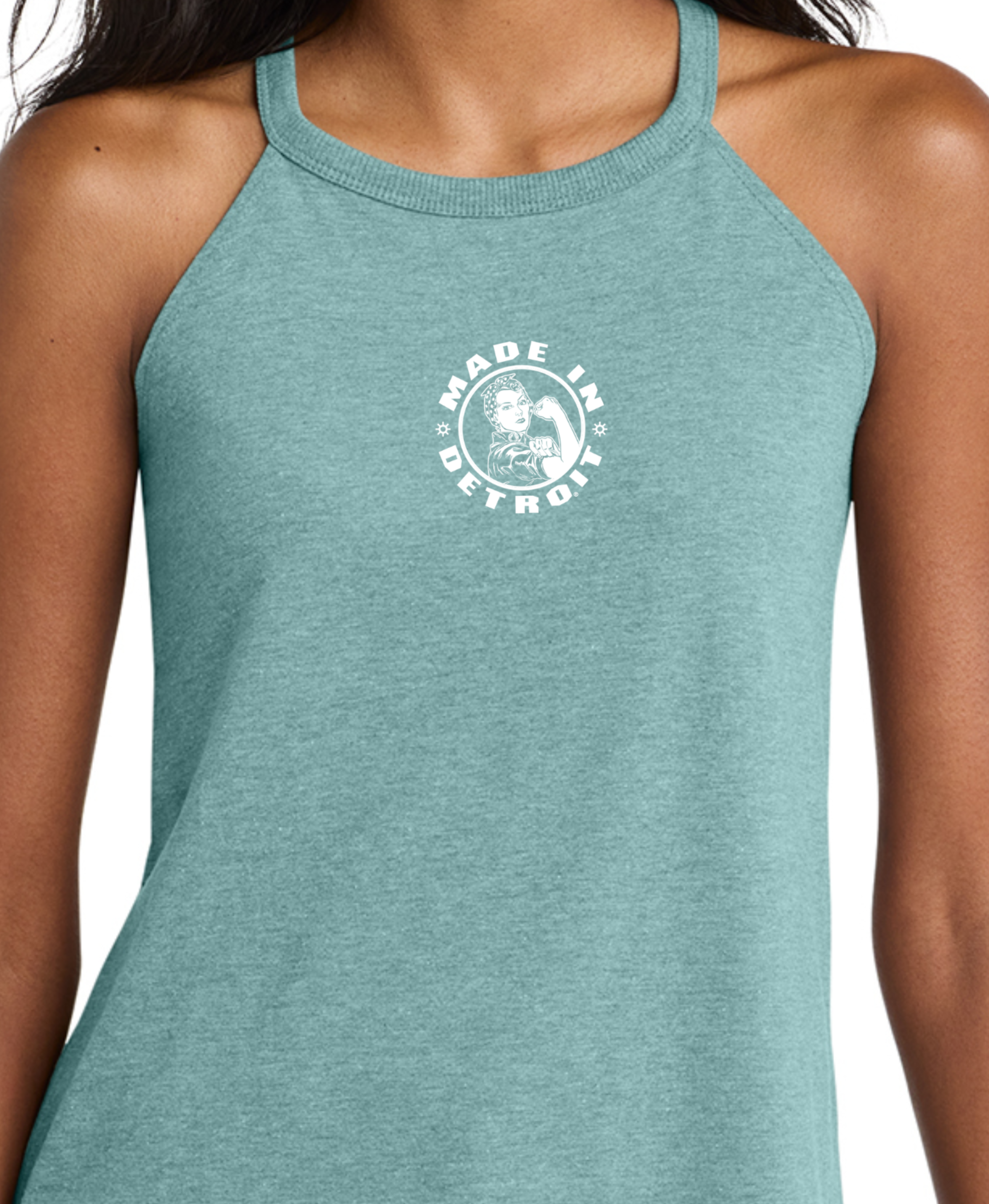 Ladies Rosie Premium Triblend Rocker Tanks | Made In Detroit