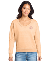 Ladies Rosie Beach Wash V-Neck Sweatshirt