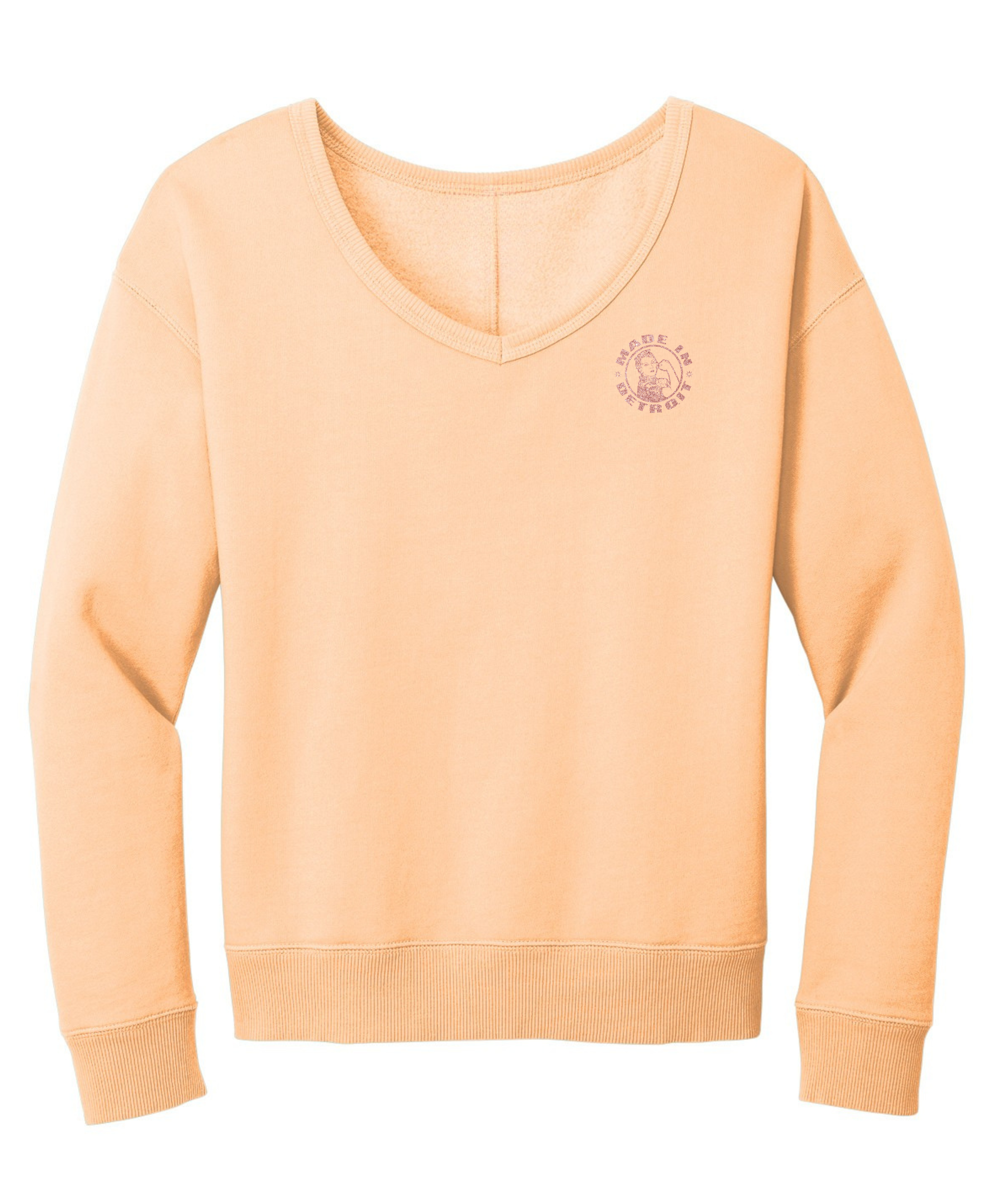Ladies Rosie Beach Wash V-Neck Sweatshirt