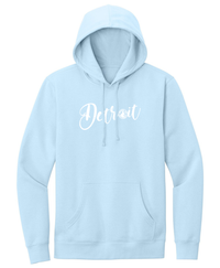 Ladies MID Detroit Curvy Script Hoodies