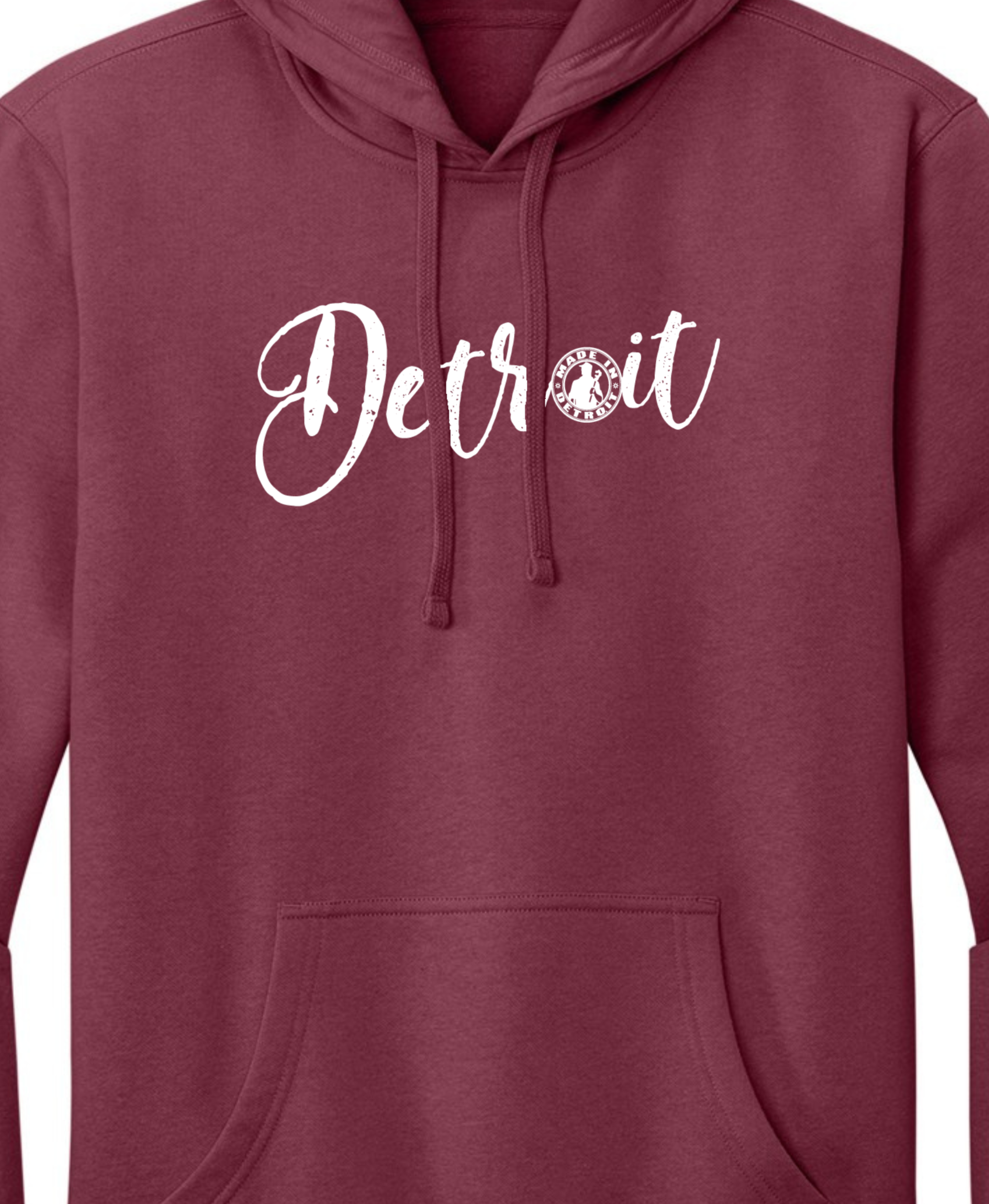 Ladies MID Detroit Curvy Script Hoodies