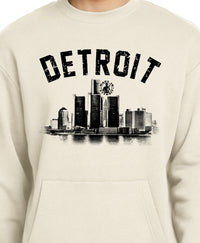New Era Detroit Arch Skyline Pocket Crewneck