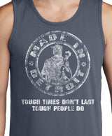 Men's MID Circle/Tough Times Denim Blue Tank