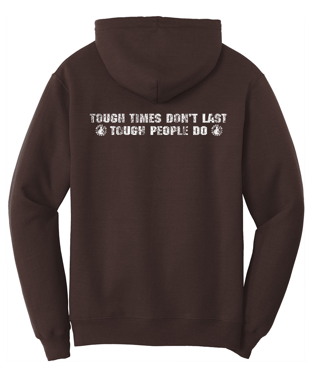 MID Circle/Tough Times Dark Chocolate Hoodie
