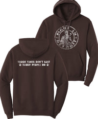 MID Circle/Tough Times Dark Chocolate Hoodie