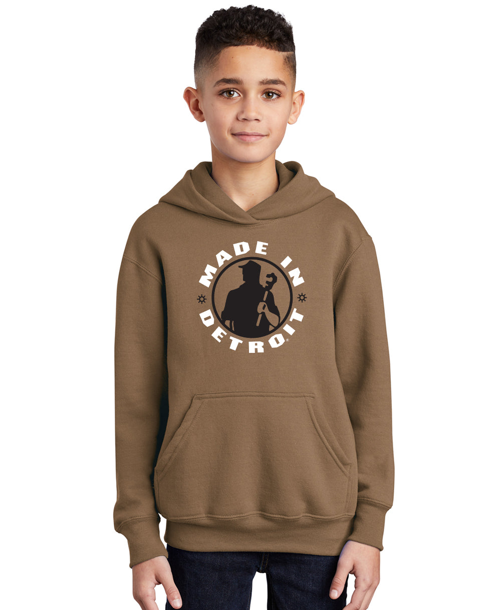 Youth MID Woodland Brown Hoodie