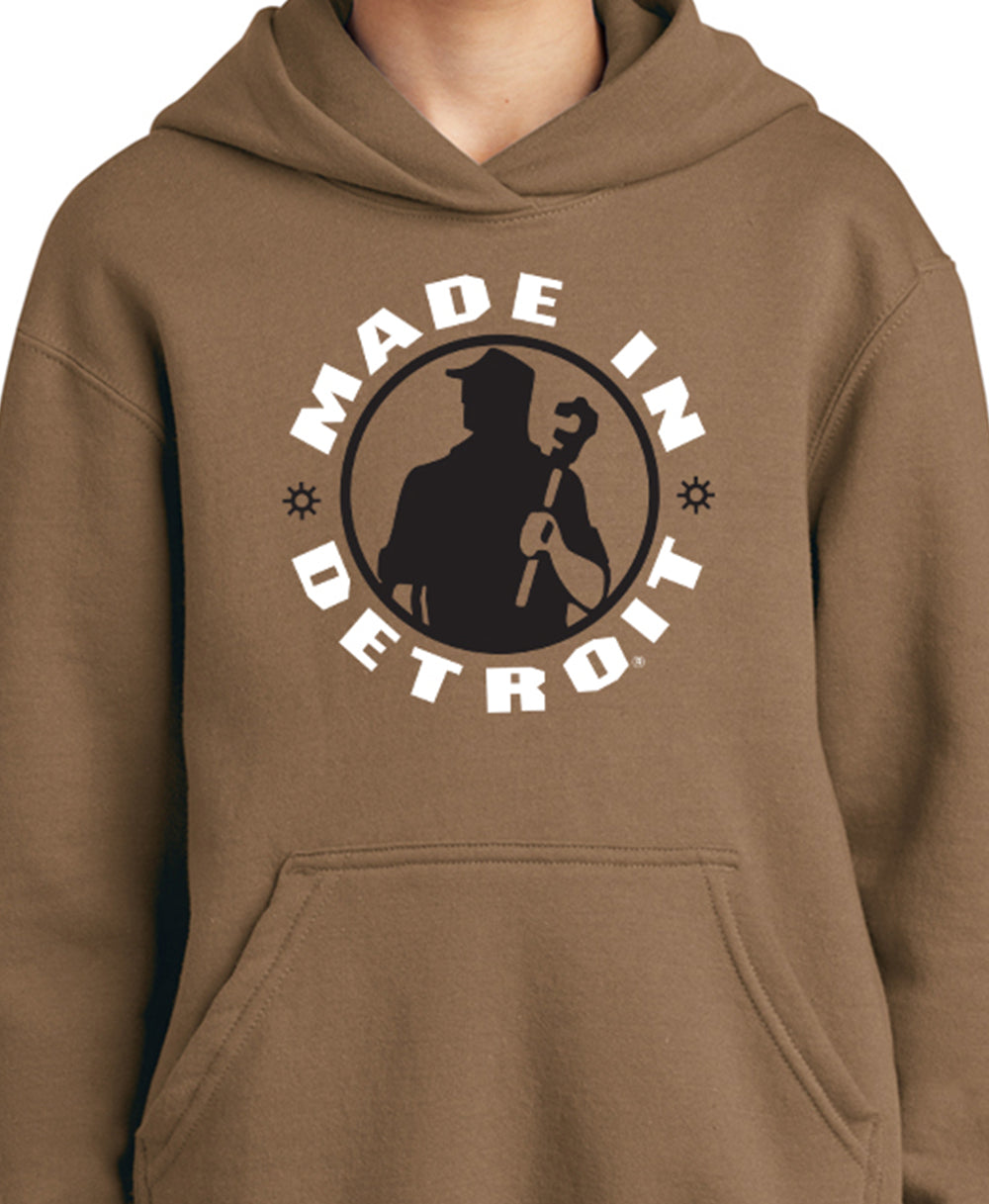 Youth MID Woodland Brown Hoodie