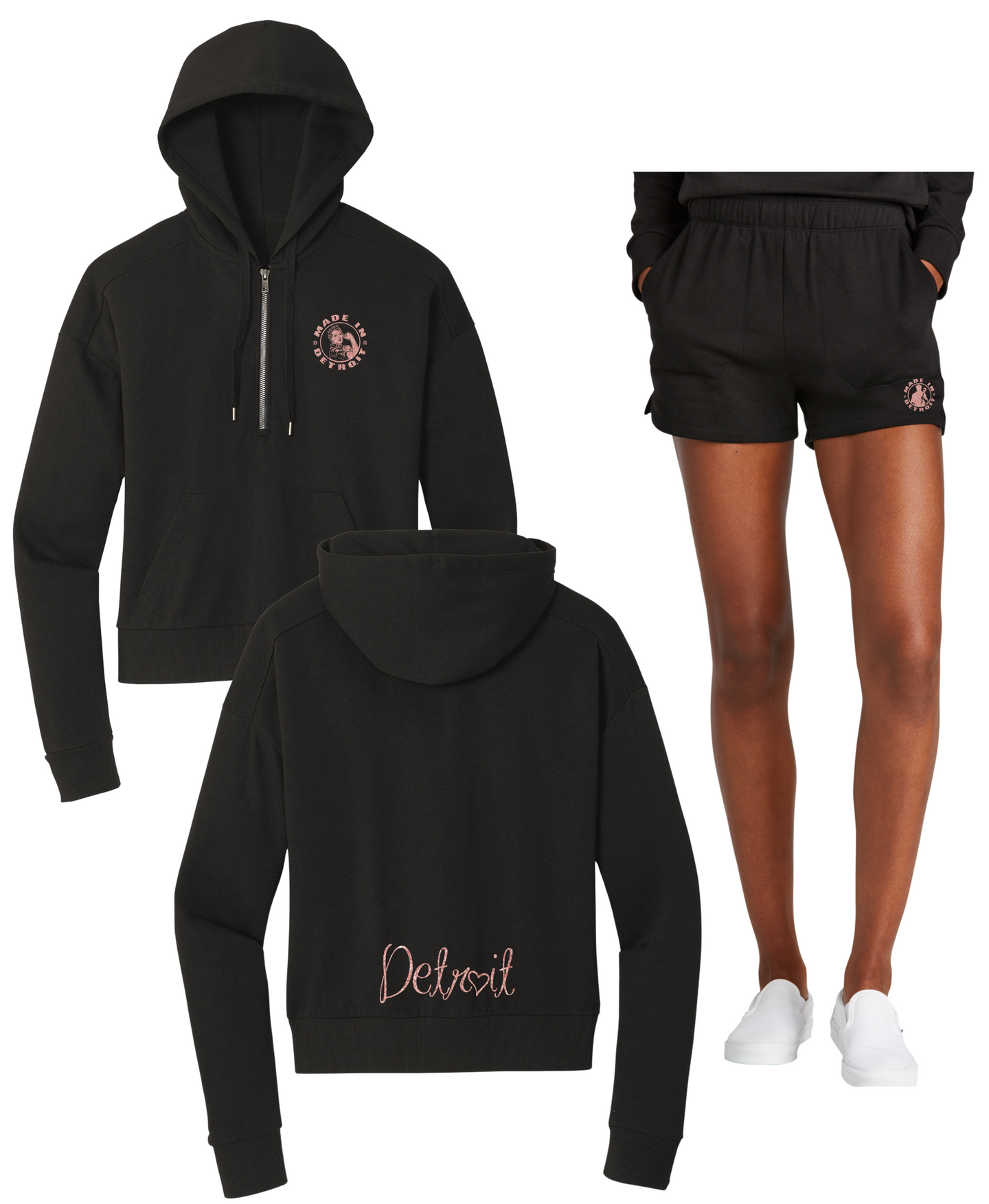 Ladies Rose Gold Lounge Set