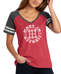Ladies 313 Shifter Varsity V-Neck