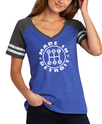 Ladies 313 Shifter Varsity V-Neck