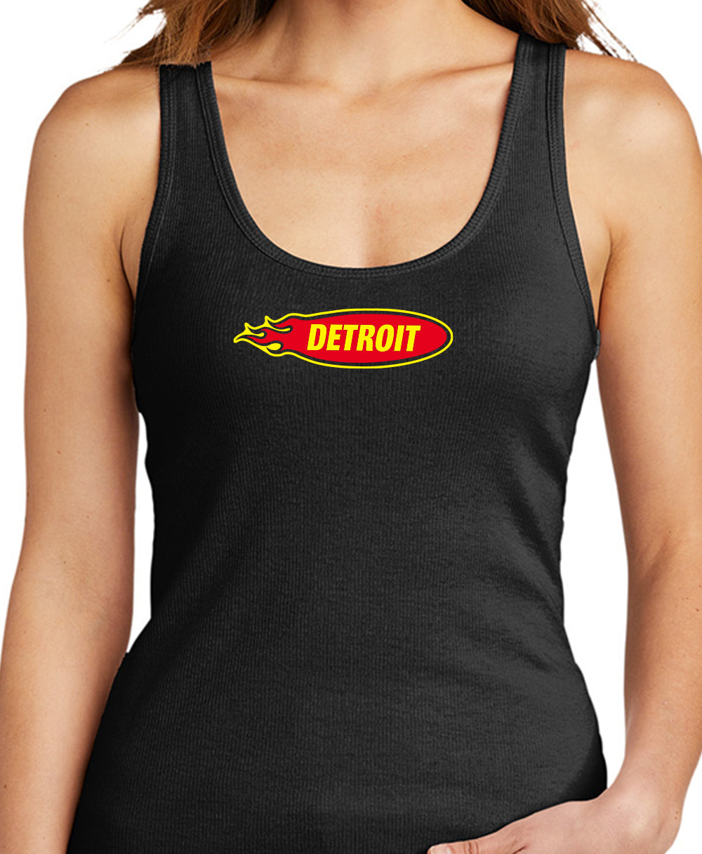 Detroit Flame Ribbed Tank