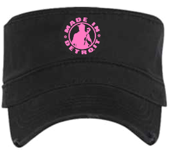 MID Fidel Cap - Black Cancer Ribbon w/ Pink