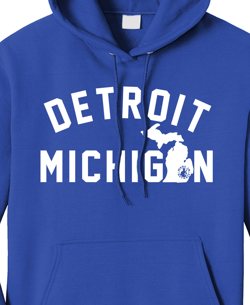 Detroit Michigan Pullover - Various Colors