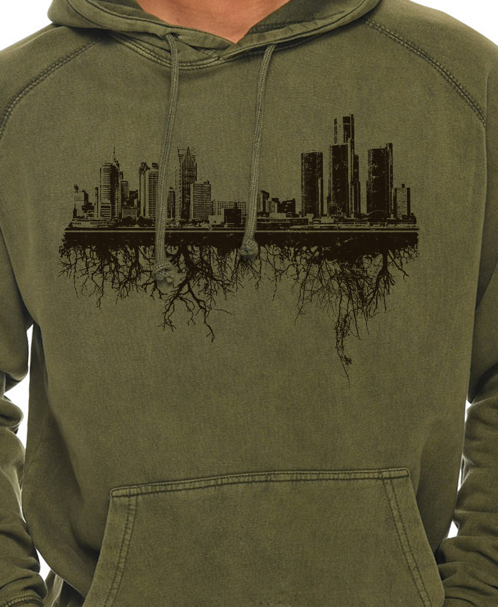 Detroit Roots - Vintage Wash Hoodie
