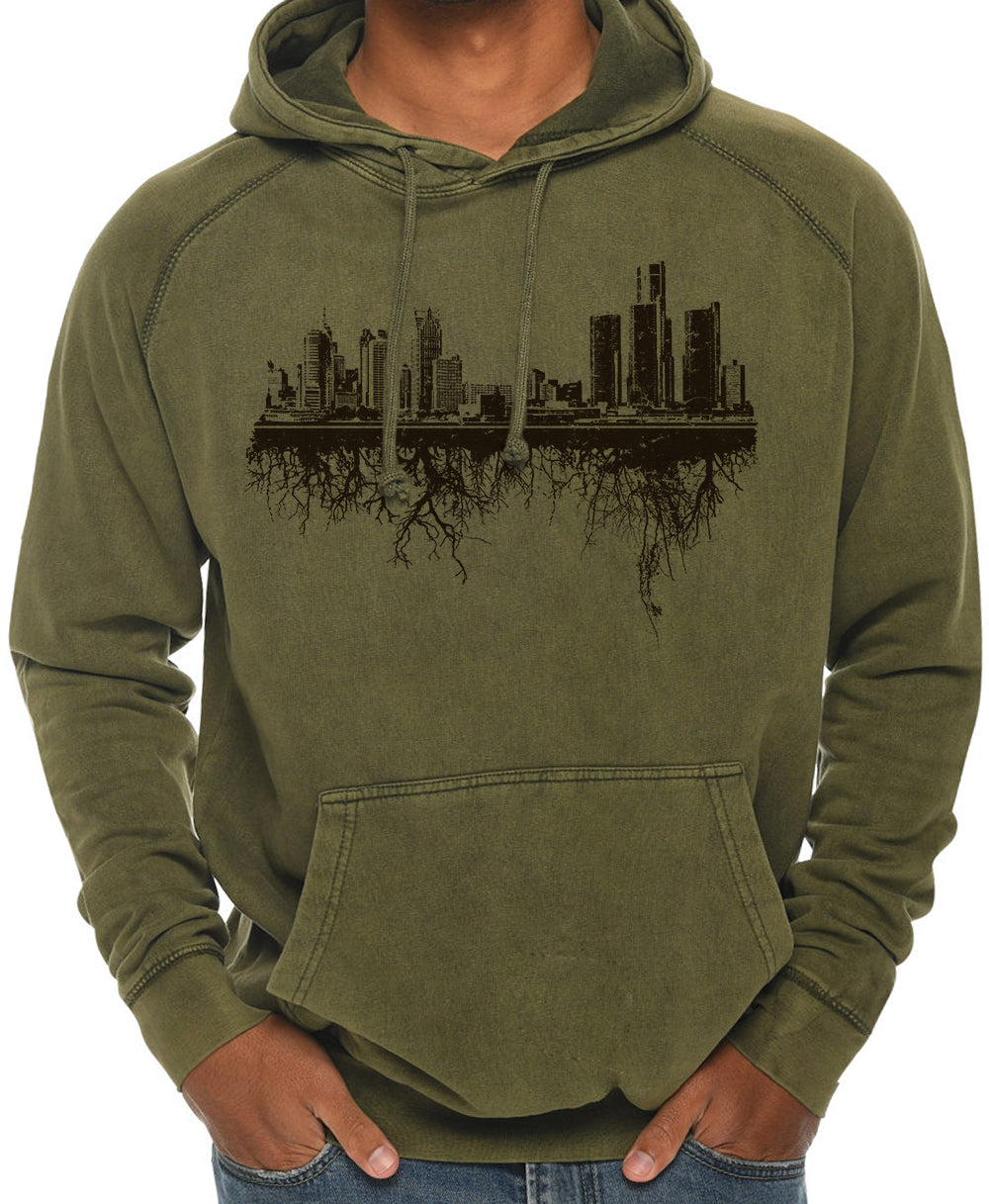 Detroit Roots - Vintage Wash Hoodie