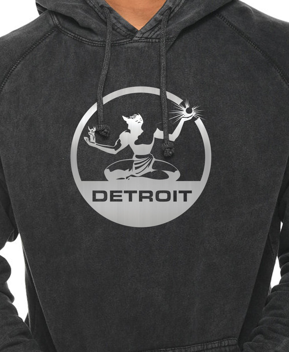 Spirit of Detroit - Mineral Wash Hoodie