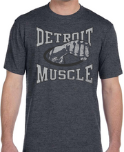 Joe Louis Detroit Muscle Dark Heather Gray T-shirt