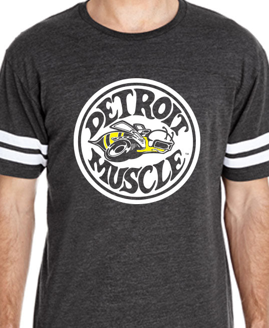Super Bee  print on Smoke Football style T-shirt. Made In Detroit