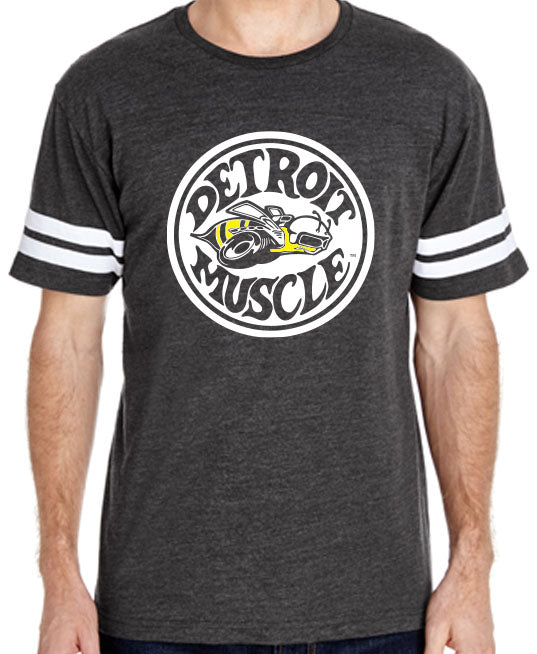 Super Bee  print on Smoke Football style T-shirt. Made In Detroit
