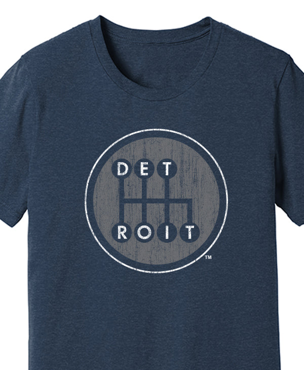 SHIFTER Distressed Tee - Solid Navy Tri-blend