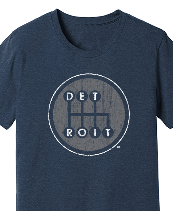 Shifter Distressed Navy Tri-Blend Shirt