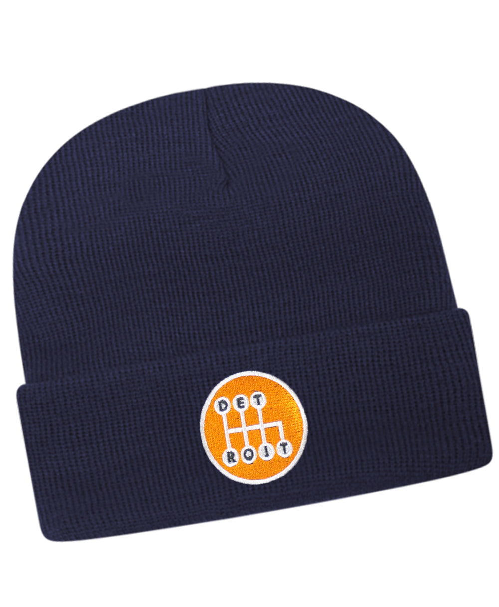 Navy Shifter Cuff Beanie